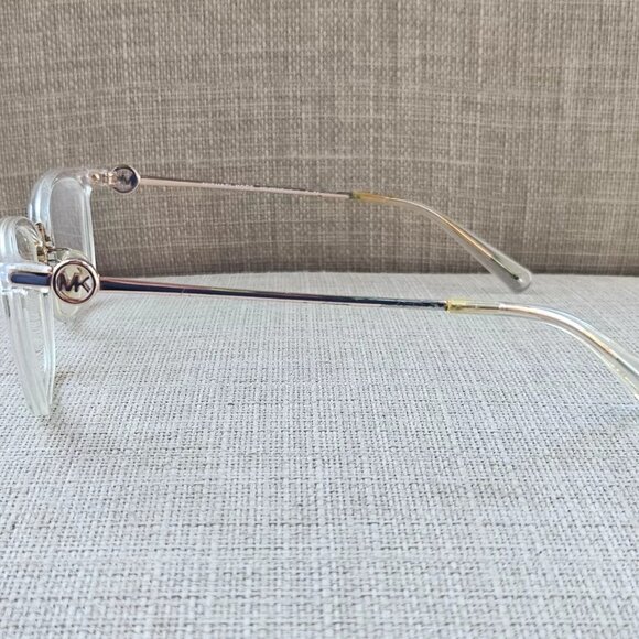 Michael Kors Women Glasses/Eyeglasses Clear/Gold Tone CAPTIVA MK4054 Eyewear - Picture 10 of 11